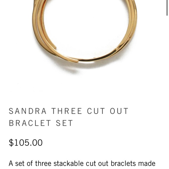 Noir NYC Sandra 3 cut out bracelet set - Picture 2 of 5